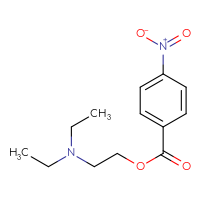 Chemical structure of 2-(diethylamino)ethyl 4-nitrobenzoate - CSSB00020680598