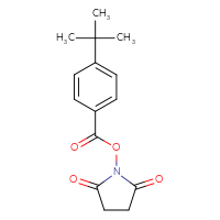 Chemical structure of 2,5-dioxopyrrolidin-1-yl 4-tert-butylbenzoate - CSSB00103164666
