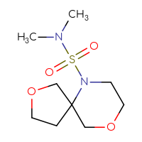 Chemical structure of N,N-dimethyl-2,9-dioxa-6-azaspiro[4.5]decane-6-sulfonamide - CSSS00027533703