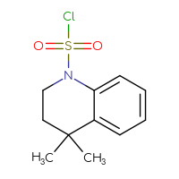 Chemical structure of 4,4-dimethyl-1,2,3,4-tetrahydroquinoline-1-sulfonyl chloride - CSSB00010930575