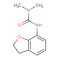 Chemical structure of 1-(2,3-dihydro-1-benzofuran-7-yl)-3,3-dimethylurea - CSSB00134665049