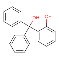 Chemical structure of 2-(hydroxydiphenylmethyl)phenol - CSSB00000761881