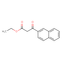 Chemical structure of ethyl 3-(naphthalen-2-yl)-3-oxopropanoate - CSSB00000313520