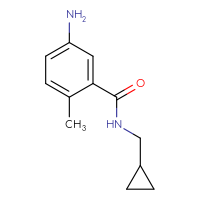 Chemical structure of 5-amino-N-(cyclopropylmethyl)-2-methylbenzamide - CSSB00011448514