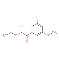 Chemical structure of ethyl 2-(3-fluoro-5-methoxyphenyl)-2-oxoacetate - CSSB00010240710