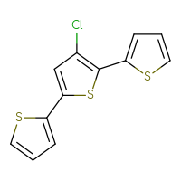 Chemical structure of 3-chloro-5-(thiophen-2-yl)-2,2'-bithiophene - CSSB00048773282
