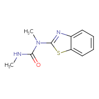 Chemical structure of 1-(1,3-benzothiazol-2-yl)-1,3-dimethylurea - CSSB00000035220