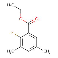 Chemical structure of ethyl 2-fluoro-3,5-dimethylbenzoate - CSSB00015621484