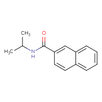 Chemical structure of N-(propan-2-yl)naphthalene-2-carboxamide - CSSB00000251761