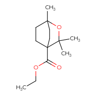 Chemical structure of ethyl 1,3,3-trimethyl-2-oxabicyclo[2.2.2]octane-4-carboxylate - CSSB06655957255