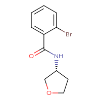 Chemical structure of 2-bromo-N-[(3R)-oxolan-3-yl]benzamide - CSSB01992555236