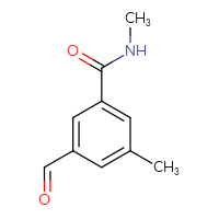Chemical structure of 3-formyl-N,5-dimethylbenzamide - CSSB00020786213