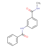 Chemical structure of 3-benzamido-N-methylbenzamide - CSSB00026349230
