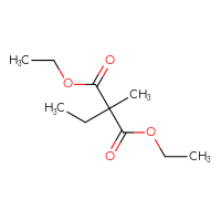 Chemical structure of 1,3-diethyl 2-ethyl-2-methylpropanedioate - CSSB00011934240
