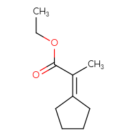 Chemical structure of ethyl 2-cyclopentylidenepropanoate - CSSB00012662167