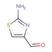 Chemical structure of 2-amino-1,3-thiazole-4-carbaldehyde - CSSB00000086851