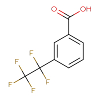 Chemical structure of 3-(1,1,2,2,2-pentafluoroethyl)benzoic acid - CSSB00000054800