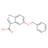Chemical structure of 5-(benzyloxy)-1H-indole-3-carboxylic acid - CSSB00010164233