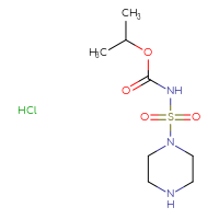 Chemical structure of propan-2-yl N-(piperazine-1-sulfonyl)carbamate hydrochloride - CSSB00000707857