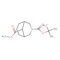 Chemical structure of 3-tert-butyl 9-methyl 3-azabicyclo[3.3.1]nonane-3,9-dicarboxylate - CSSB00029269765