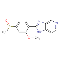 Chemical structure of 2-(4-methanesulfinyl-2-methoxyphenyl)-1H-imidazo[4,5-c]pyridine - CSSB00020679868