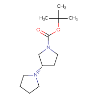 Chemical structure of tert-butyl (3'S)-[1,3'-bipyrrolidine]-1'-carboxylate - CSSB00011066232
