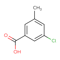 Chemical structure of 3-chloro-5-methylbenzoic acid - CSSB00000684526
