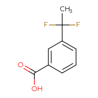 Chemical structure of 3-(1,1-difluoroethyl)benzoic acid - CSSB00009909926