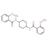 Chemical structure of 2-methoxy-N-[4-(2-methoxybenzamido)cyclohexyl]benzamide - CSSB00046379863