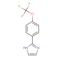 Chemical structure of 2-[4-(trifluoromethoxy)phenyl]-1H-imidazole - CSSB00010138792