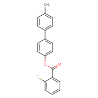 Chemical structure of 4'-methyl-[1,1'-biphenyl]-4-yl 2-fluorobenzoate - CSSB00132418562