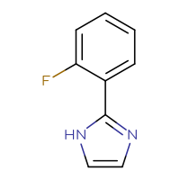 Chemical structure of 2-(2-fluorophenyl)-1H-imidazole - CSSB00000089369