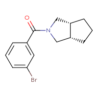 Chemical structure of (3aR,6aS)-2-(3-bromobenzoyl)-octahydrocyclopenta[c]pyrrole - CSSB00126856771