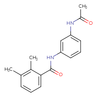 Chemical structure of N-(3-acetamidophenyl)-2,3-dimethylbenzamide - CSSB00026321702