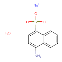 Chemical structure of sodium 4-aminonaphthalene-1-sulfonate hydrate - CSSB03437860870