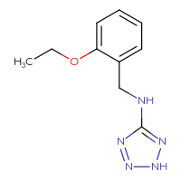 Chemical structure of N-[(2-ethoxyphenyl)methyl]-2H-1,2,3,4-tetrazol-5-amine - CSSB00000013185