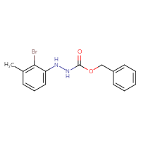Chemical structure of N'-(2-bromo-3-methylphenyl)(benzyloxy)carbohydrazide - CSSB21332336127