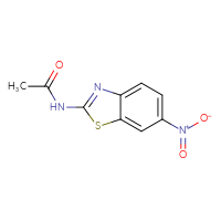 Chemical structure of N-(6-nitro-1,3-benzothiazol-2-yl)acetamide - CSSB00000001316
