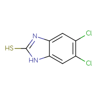 Chemical structure of 5,6-dichloro-1H-1,3-benzodiazole-2-thiol - CSSB00011215949