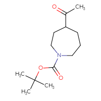 Chemical structure of tert-butyl 4-acetylazepane-1-carboxylate - CSSB00011012325
