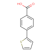 Chemical structure of 4-(thiophen-2-yl)benzoic acid - CSSB00000239395