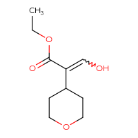 Chemical structure of ethyl 3-hydroxy-2-(oxan-4-yl)prop-2-enoate - CSSB00134757599