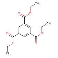 Chemical structure of 1,3,5-triethyl benzene-1,3,5-tricarboxylate - CSSB00000031359