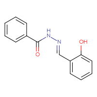 Chemical structure of N'-[(E)-(2-hydroxyphenyl)methylidene]benzohydrazide - CSSB00015290404