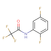 Chemical structure of N-(2,5-difluorophenyl)-2,2,2-trifluoroacetamide - CSSB00012109635