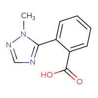 Chemical structure of 2-(1-methyl-1H-1,2,4-triazol-5-yl)benzoic acid - CSSB00011732860