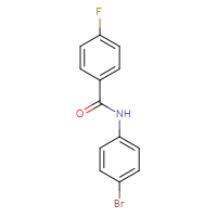 Chemical structure of N-(4-bromophenyl)-4-fluorobenzamide - CSSB00000249665