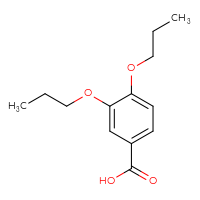 Chemical structure of 3,4-dipropoxybenzoic acid - CSSB00000261314