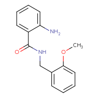 Chemical structure of 2-amino-N-[(2-methoxyphenyl)methyl]benzamide - CSSB00026925108