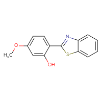 Chemical structure of 2-(1,3-benzothiazol-2-yl)-5-methoxyphenol - CSSB00000422517